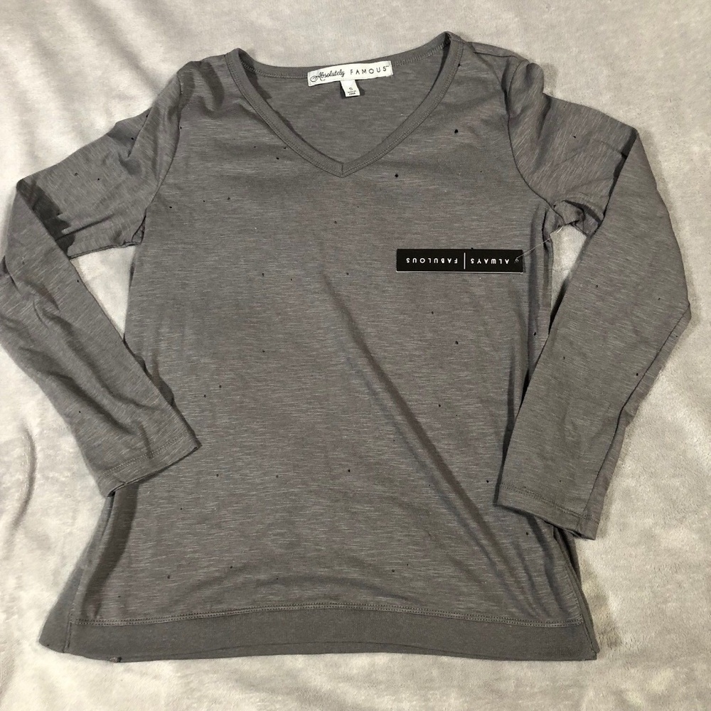 Absolutely Famous Long Sleeve T-Shirt Sz Small NWT